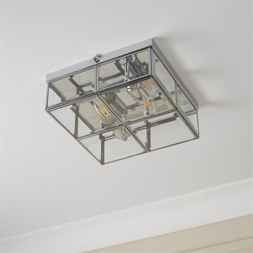 Searchlight - Laevalgusti FLUSH 2xE14/40W/230V läikiv kroom