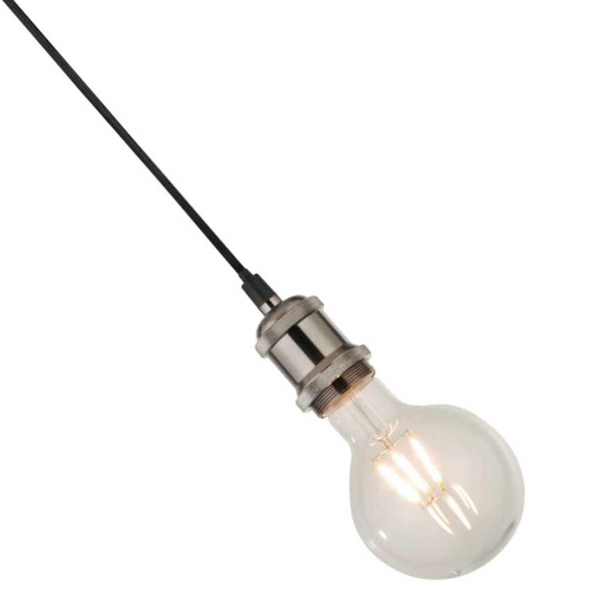 Searchlight - Rippvalgusti kaabliga SUSPENSION 1xE27/60W/230V hõbedane