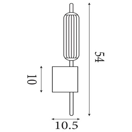 Searchlight - LED hämardatav seinavalgusti CATTAIL LED/6W/230V