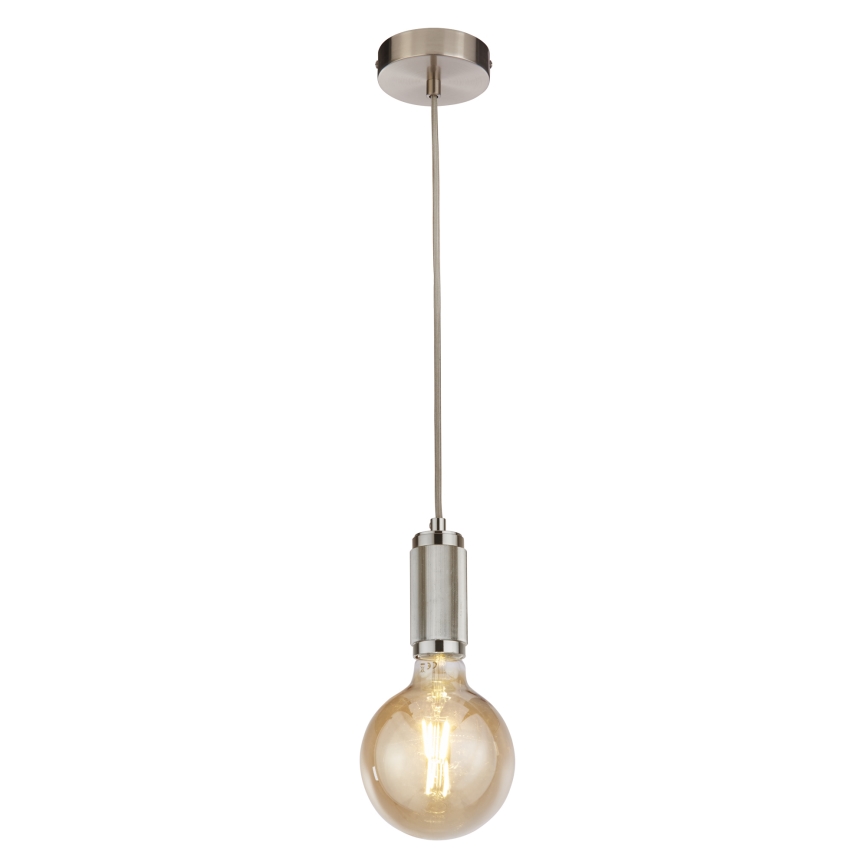 Searchlight - Rippvalgusti kaablil SUSPENSION 1xE27/60W/230V hõbedane