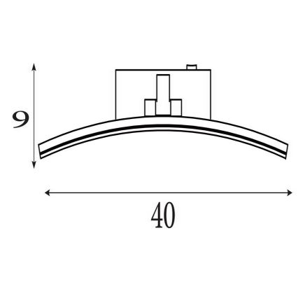 Searchlight - LED pildivalgusti SANTORINI LED/8,2W/230V hõbedane