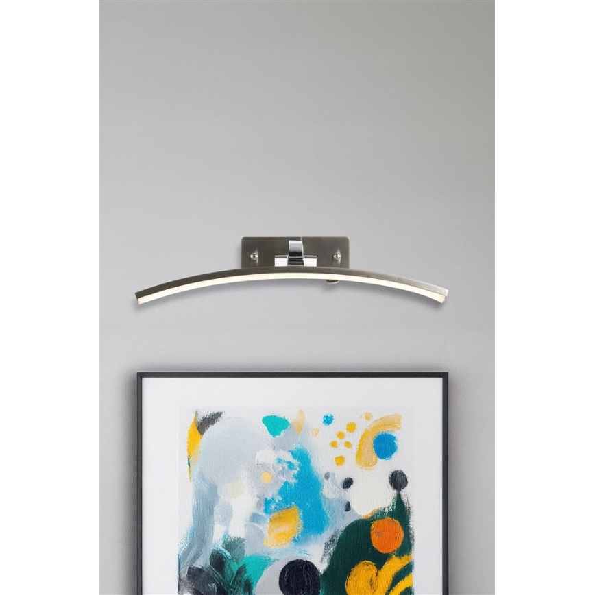 Searchlight - LED-pildivalgusti SANTORINI LED/10,88W/230V hõbedane