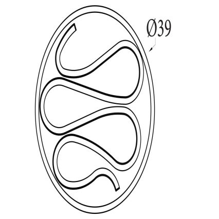 Searchlight - hämardatav LED-laelamp ZENDISC LED/20W/230V 3000K Ø 39 cm