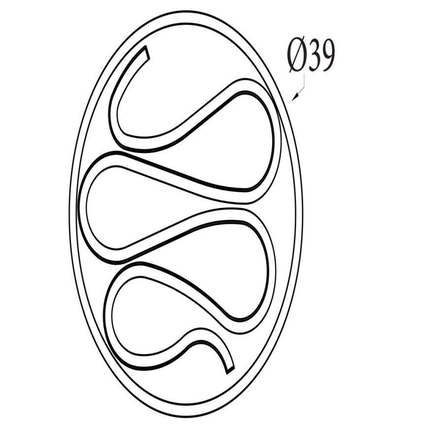 Searchlight - hämardatav LED-laelamp ZENDISC LED/20W/230V 3000K Ø 39 cm