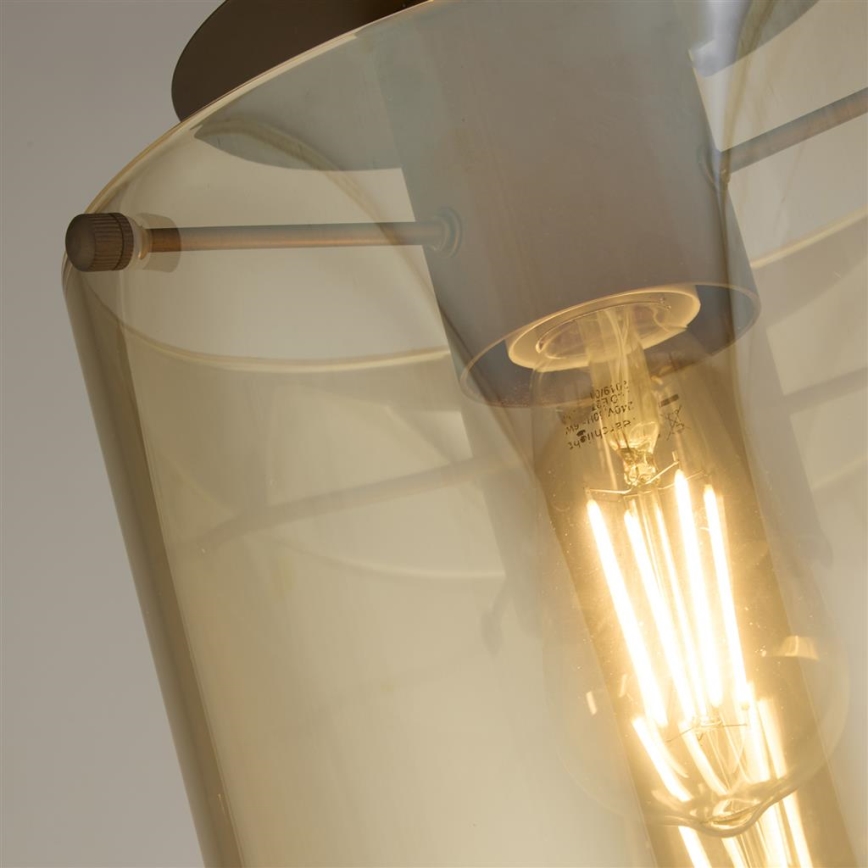 Searchlight - laevalgusti SWEDEN 1xE27/60W/230V, läbimõõt 22 cm, pruun/suitsune