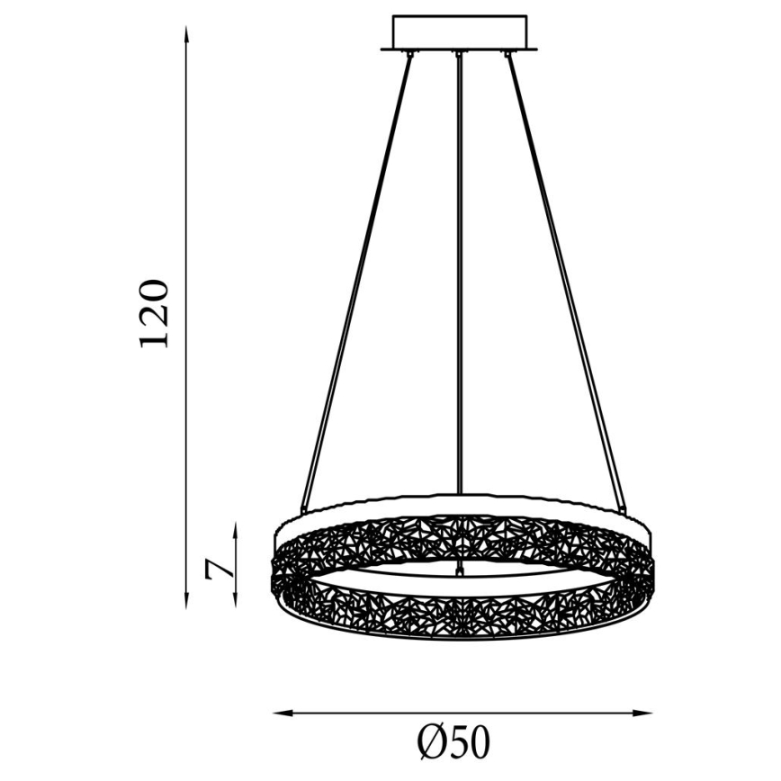 Searchlight - LED-hämardatav rippvalgusti juhtmel MADELEJNE LED/25W/230V