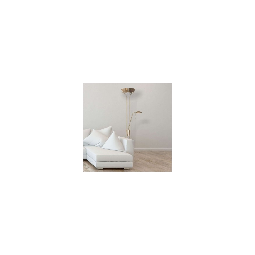 Searchlight - Hämardatav põrandalamp MOTHILD 1xR7s/14W+1xG9/8W/230V