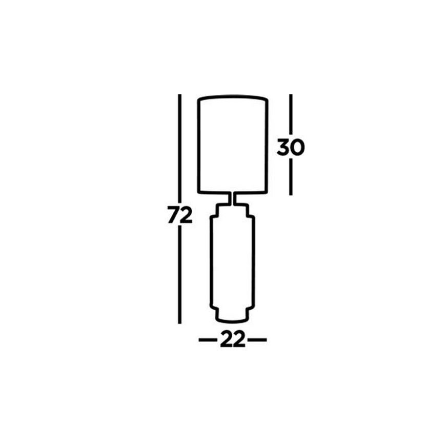 Searchlight - Laualamp FLASK 1xE27/60W/230V sinine