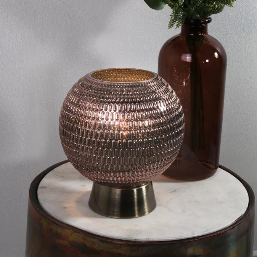 Searchlight - LED laualamp MILA LED/0,6W/3xAAA pruun