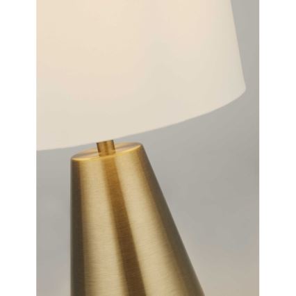 Searchlight - Kuldne laualamp 1xE14/25W/230V