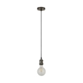 Searchlight - Kaabliga rippvalgusti SUSPENSION 1xE27/60W/230V antratsiit