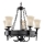 Searchlight - Ketiga lühter CARTWHEEL 5xE27/60W/230V must