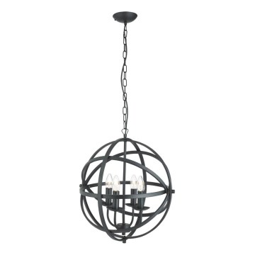 Searchlight - Ketiga rippuv lühter ORBIT 4xE14/60W/230V must