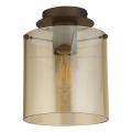 Searchlight - laevalgusti SWEDEN 1xE27/60W/230V, läbimõõt 22 cm, pruun/suitsune