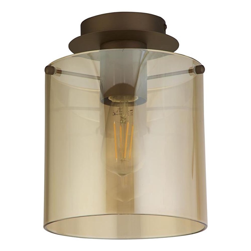 Searchlight - laevalgusti SWEDEN 1xE27/60W/230V, läbimõõt 22 cm, pruun/suitsune