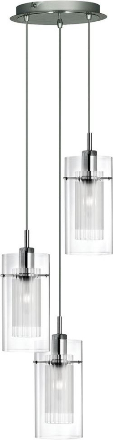 Searchlight - Lühter DUO 3xE14/60W/230V matt kroom