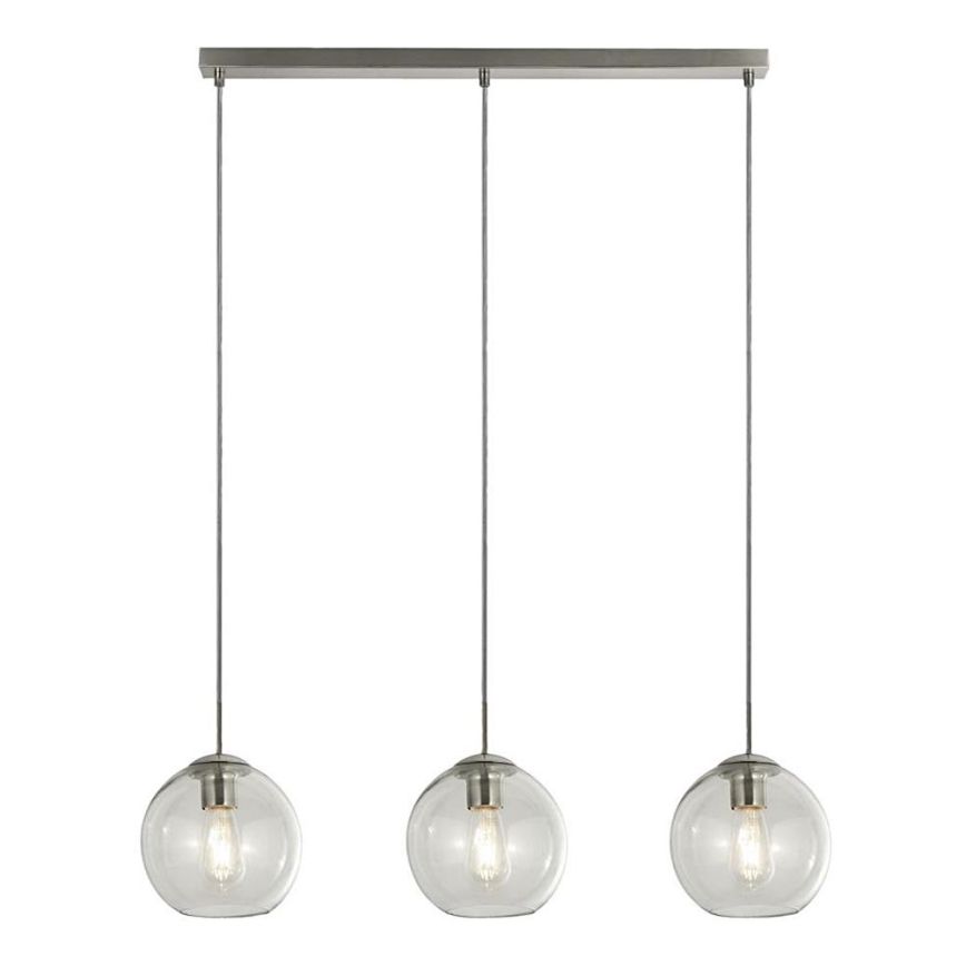 Searchlight - Lühter PENDANT 3xE27/40W/230V matt kroom