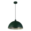 Searchlight - rippvalgusti MARS kaabliga 1xE27/60W/230V Ø 25 cm roheline