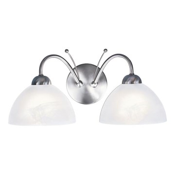 Searchlight - Seinavalgusti MILANESE 2xE14/60W/230V matt kroom