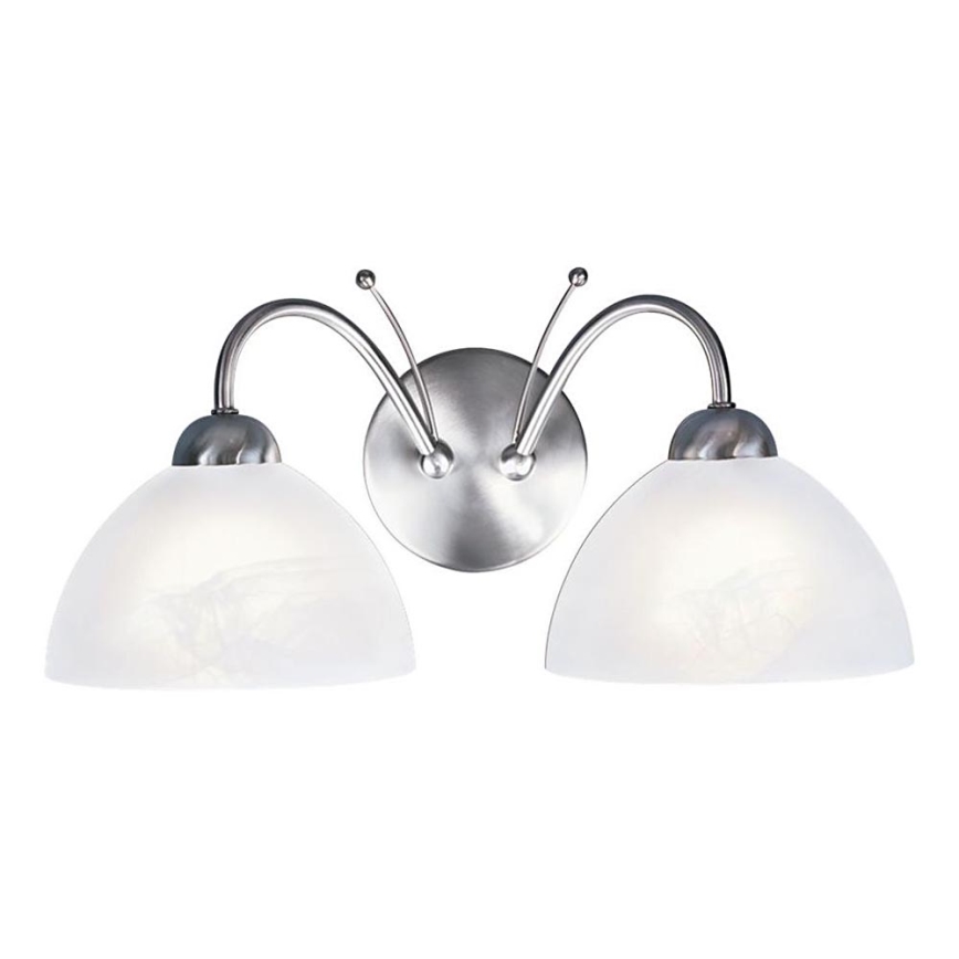 Searchlight - Seinavalgusti MILANESE 2xE14/60W/230V matt kroom