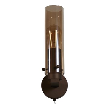 Searchlight - seinavalgusti SWEDEN 1xE27/60W/230V pruun/suitsune