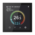 Seina sisse paigaldatav termostaat 230V must Wi-Fi Tuya
