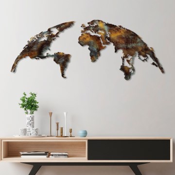 Seinakaunistus 2 tk 150x59 cm planeet metall