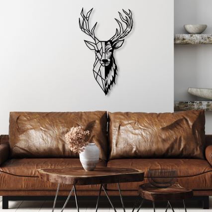 Seinakaunistus 42x70 cm hirv metall