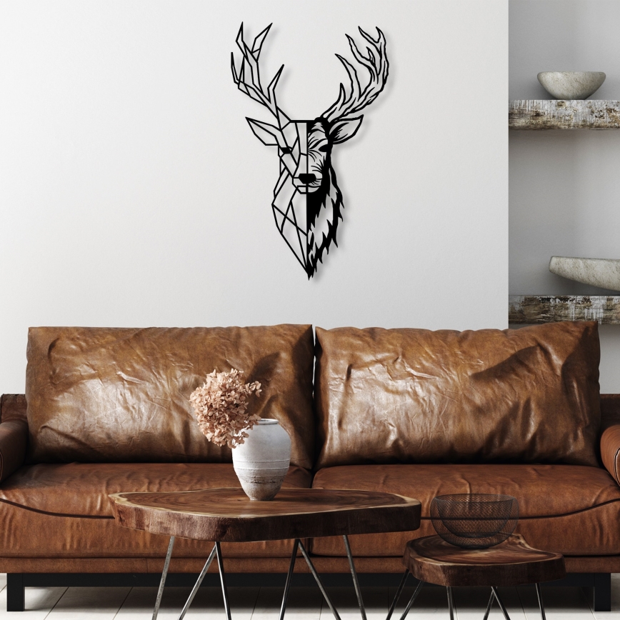Seinakaunistus 42x70 cm hirv metall