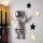 Seinakaunistus 47x35 cm astronaut hõbedane