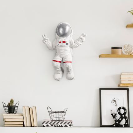 Seinakaunistus 47x35 cm astronaut hõbedane