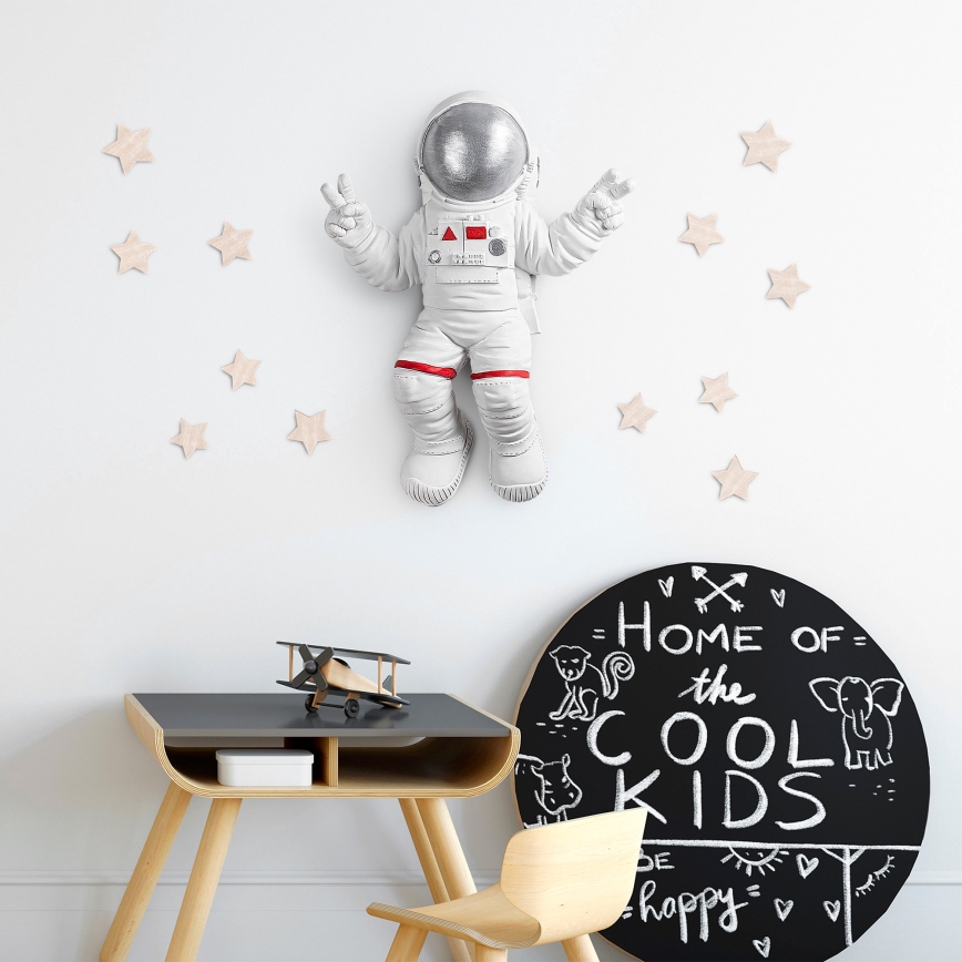 Seinakaunistus 47x35 cm astronaut hõbedane