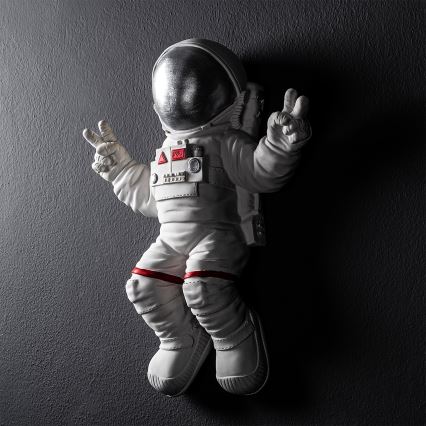 Seinakaunistus 47x35 cm astronaut hõbedane
