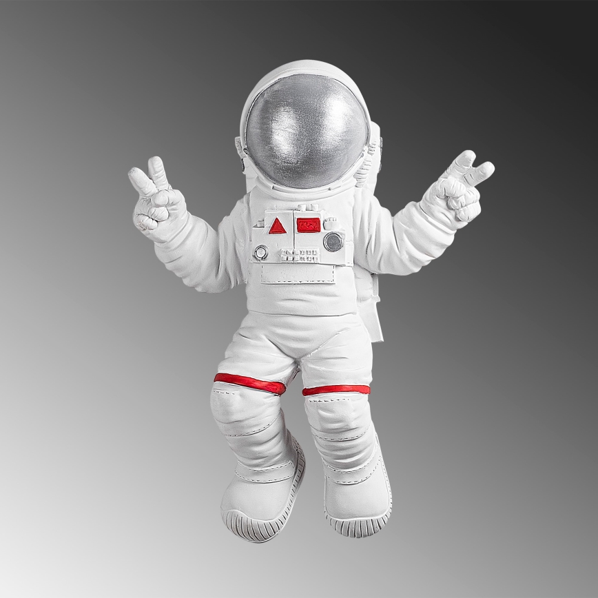 Seinakaunistus 47x35 cm astronaut hõbedane