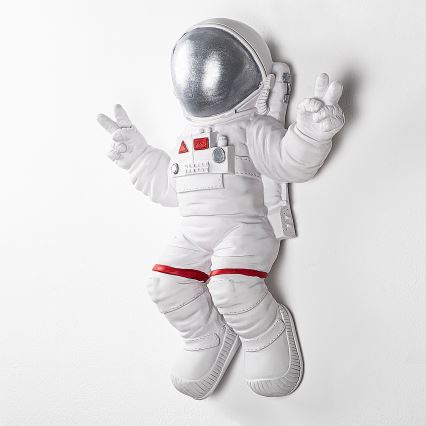 Seinakaunistus 47x35 cm astronaut hõbedane