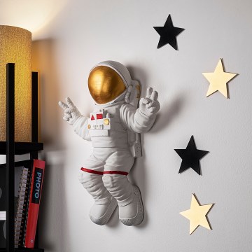 Seinakaunistus 47x35 cm astronaut kuldne
