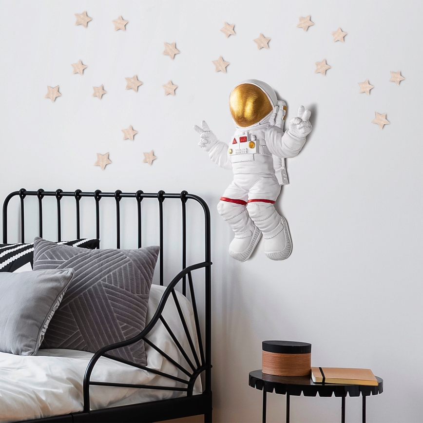 Seinakaunistus 47x35 cm astronaut kuldne