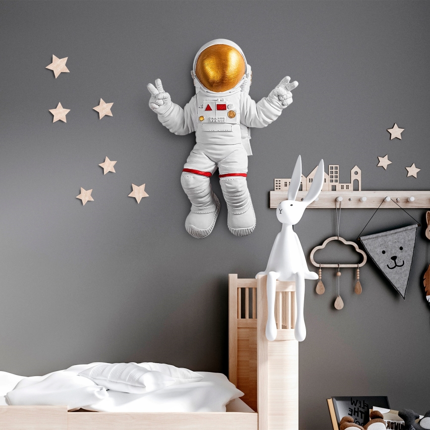 Seinakaunistus 47x35 cm astronaut kuldne