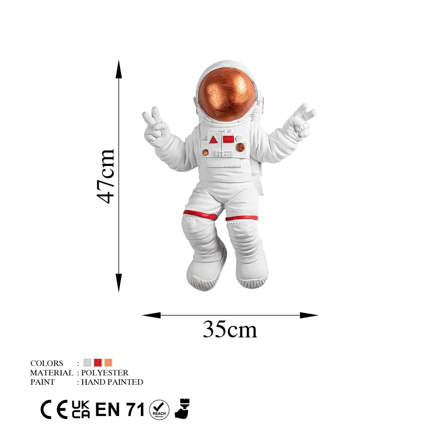 Seinakaunistus 47x35 cm astronaut vask