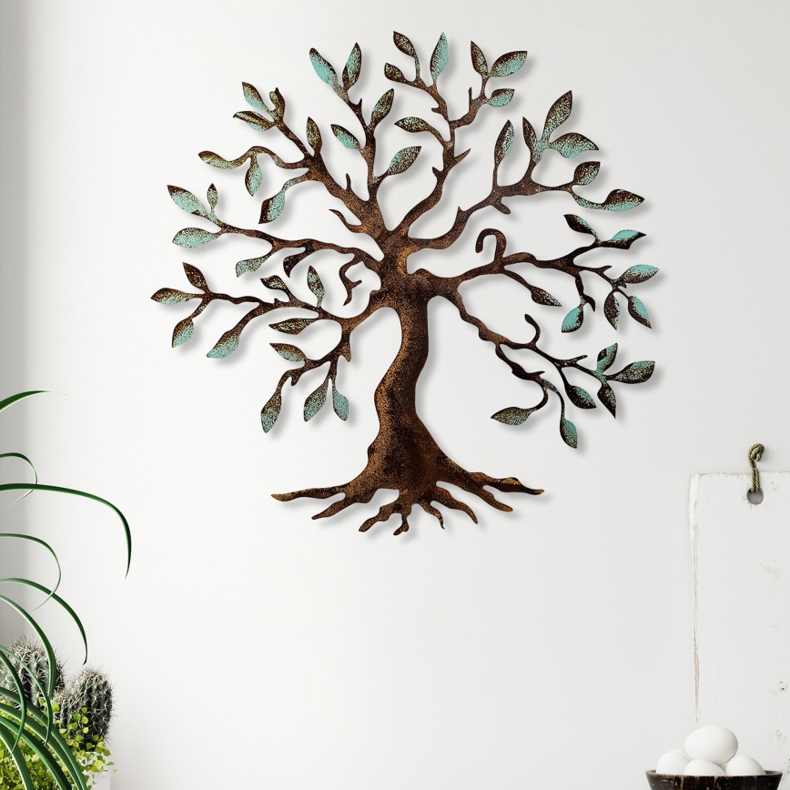 Seinakaunistus 60x60 cm puu metall