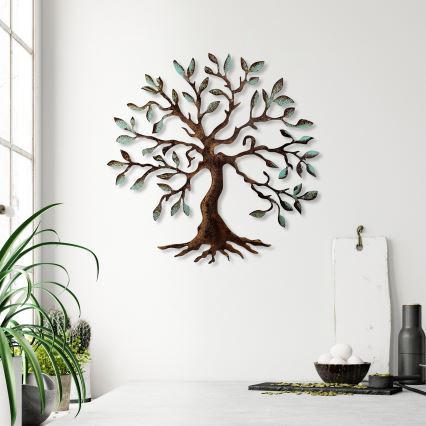 Seinakaunistus 60x60 cm puu metall