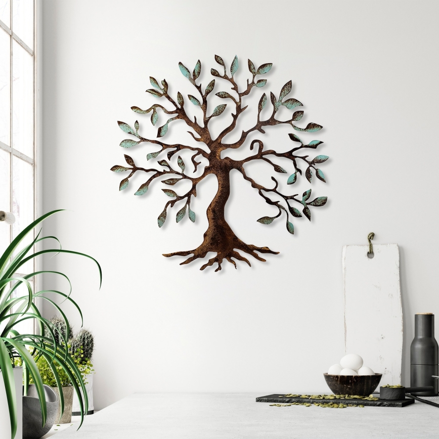Seinakaunistus 60x60 cm puu metall