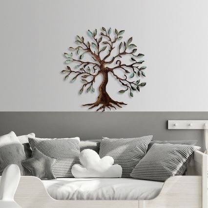 Seinakaunistus 60x60 cm puu metall