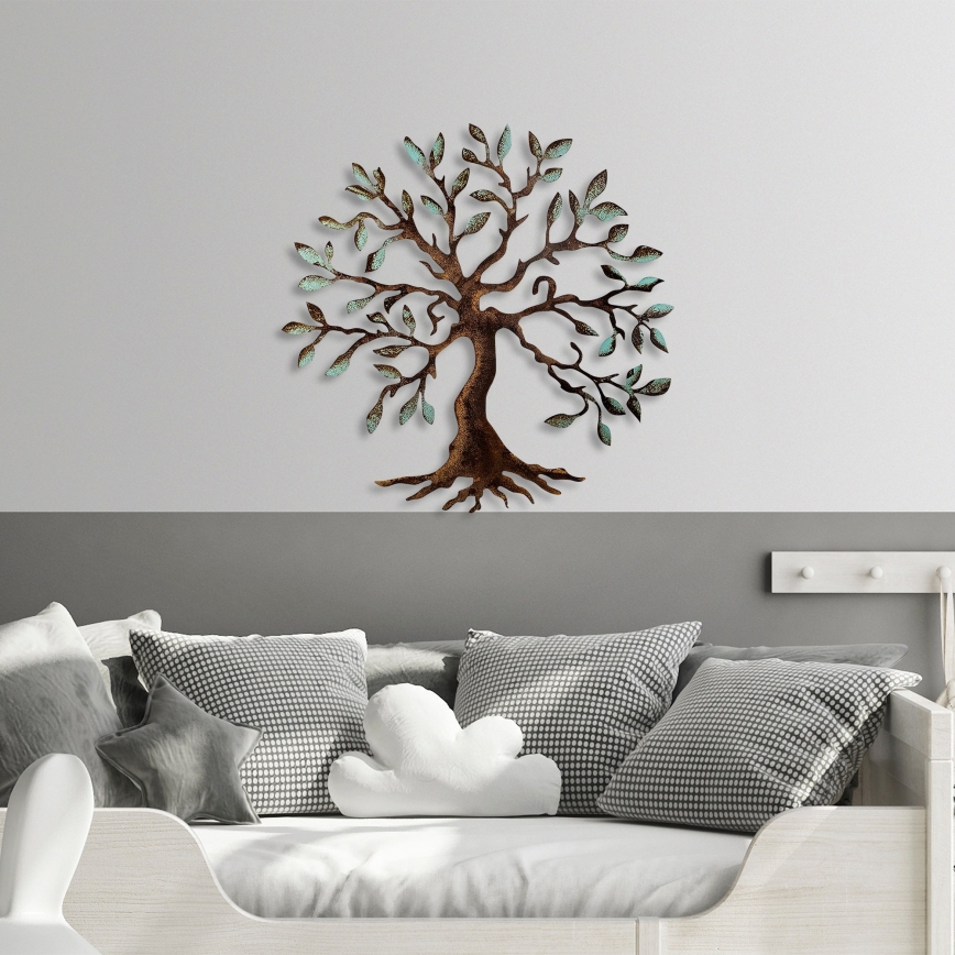 Seinakaunistus 60x60 cm puu metall