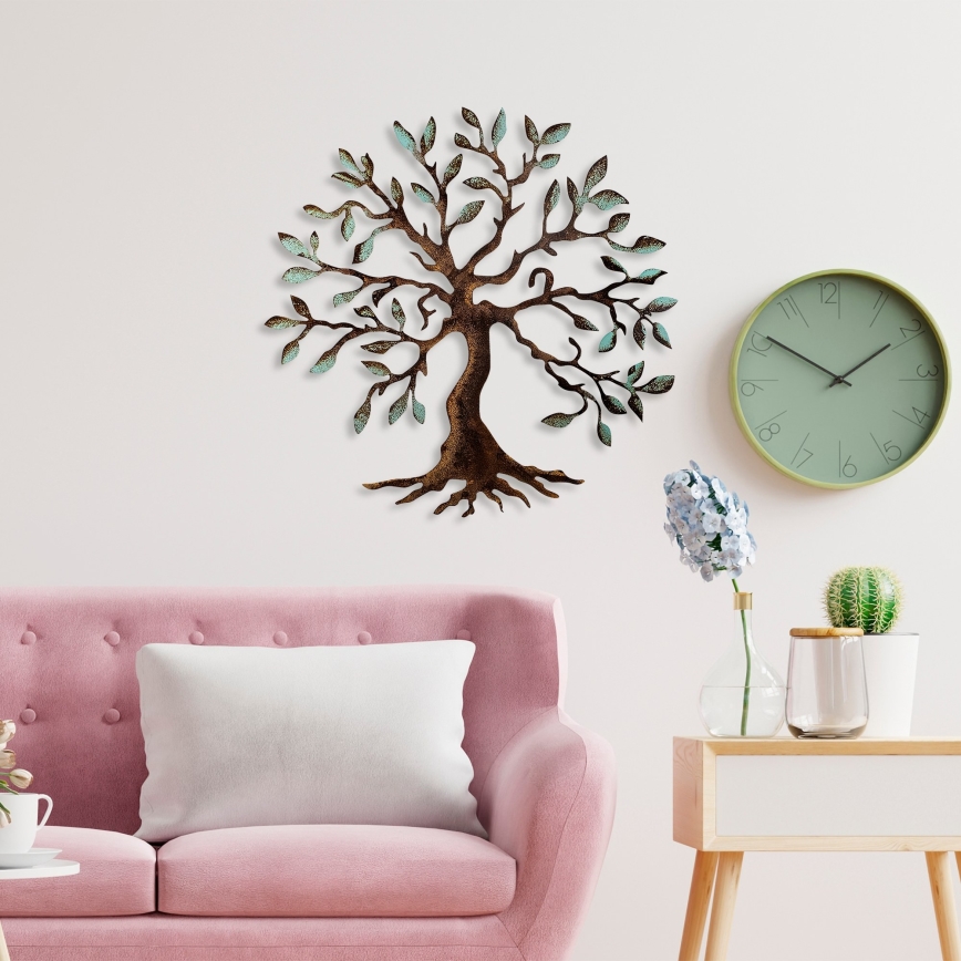 Seinakaunistus 60x60 cm puu metall