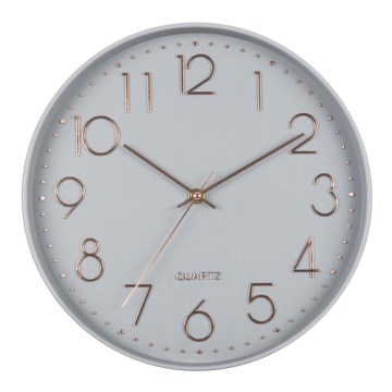 Seinakell 1xAA 29 cm hall/roosa kuld