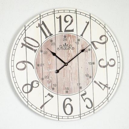 Seinakell 1xAA läbimõõt 58,2 cm valge/beež
