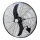Seinakinnitusega ventilaator 180W/230V läbimõõt 66 cm must + kaugjuhtimispult