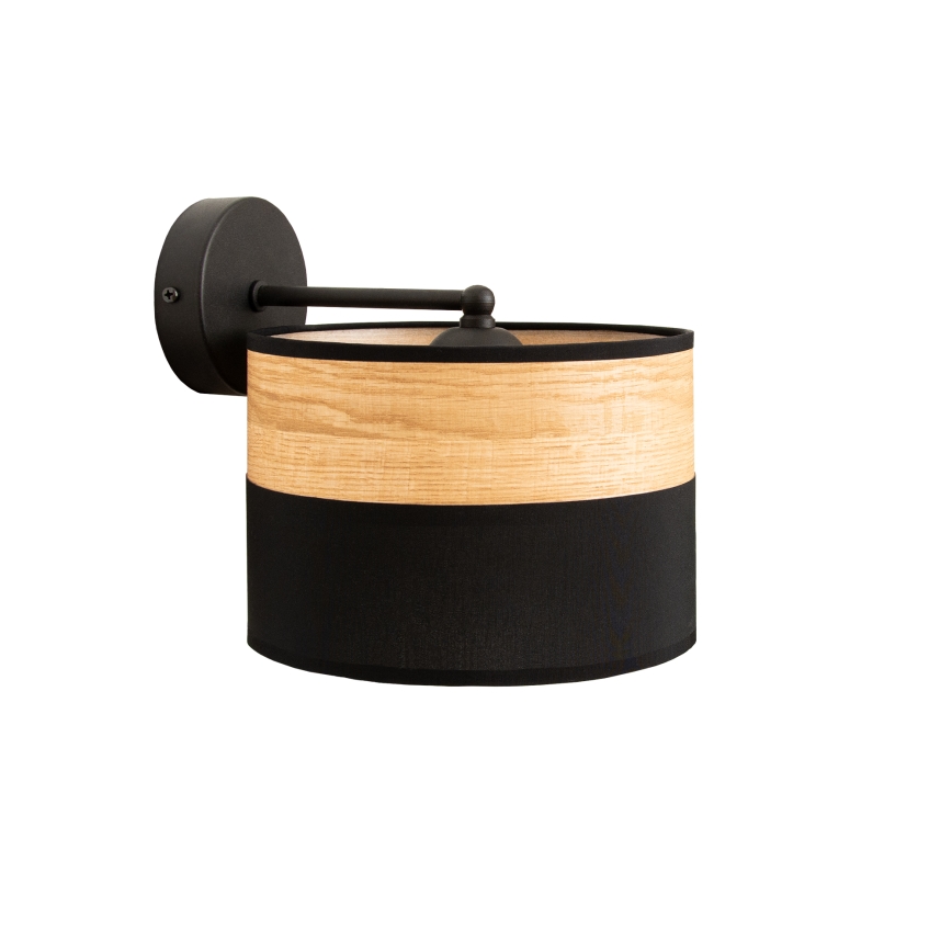 Seinalamp ALBA 1xE27/15W/230V must/pruun