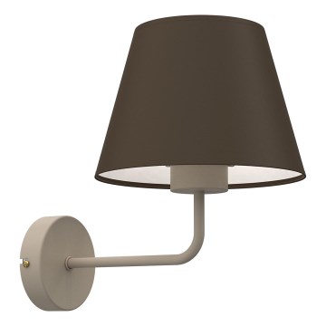 Seinalamp ARDEN 1xE27/15W/230V beež/pruun